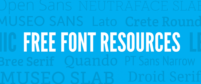get free font resources