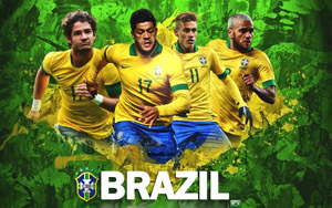 Brazil team for football world cup 2014