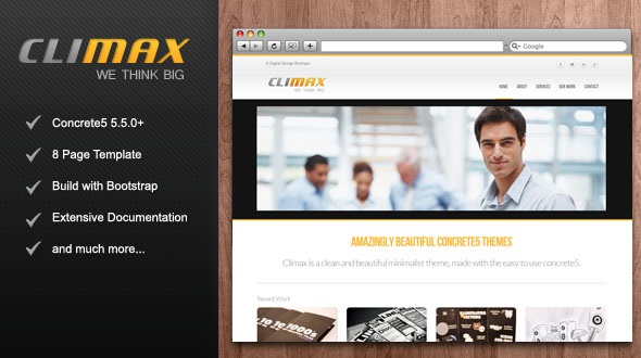 Climax Concrete5 themes