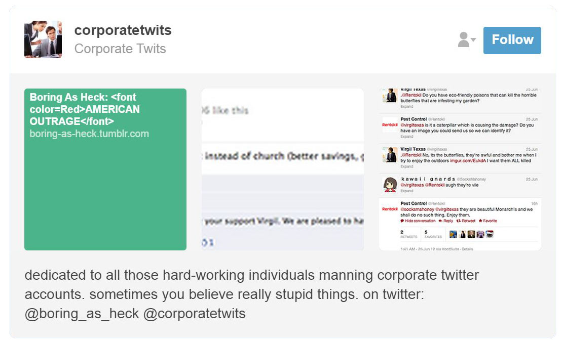 Corporate Twits