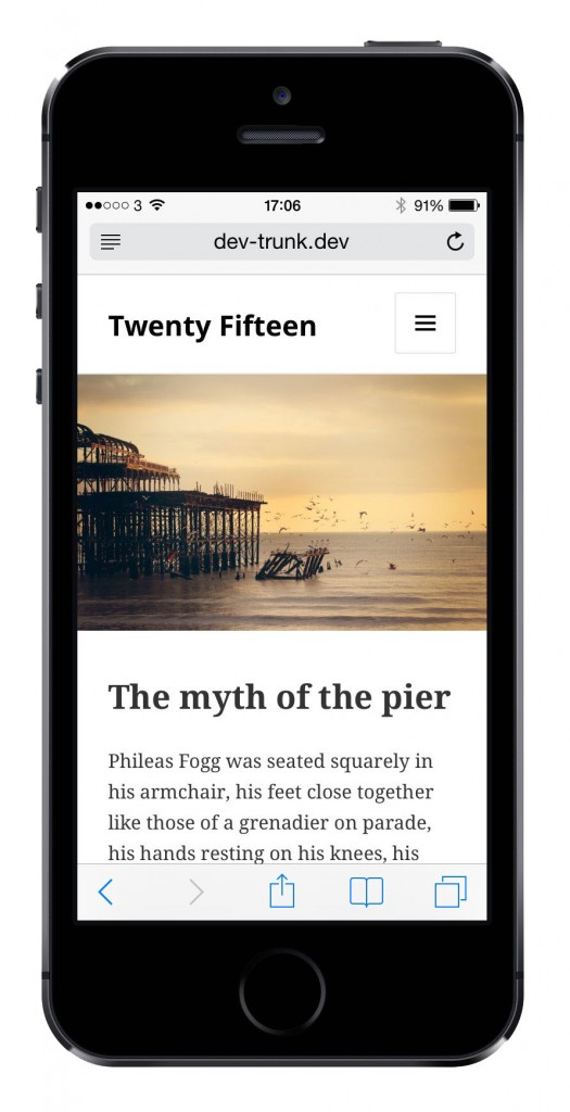 Twenty Fifteen Responsive WordPress Theme