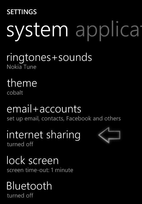 Windows Phone as Wifi router